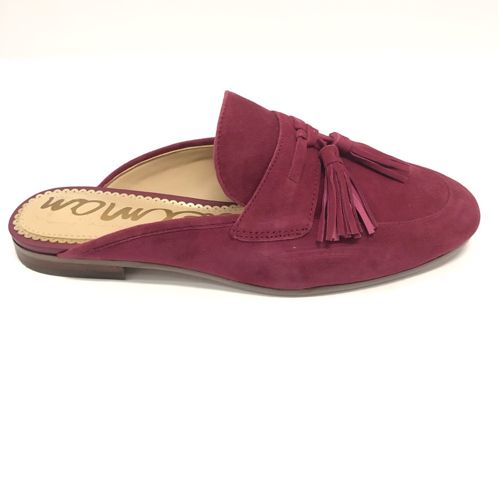 Sam Edelman Paris Cranberry Suede Loafers
